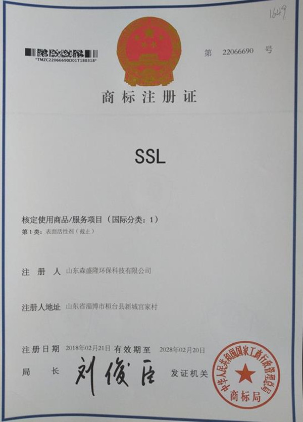 SSL注册商标证书